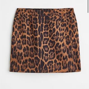 H&M leopard skirt